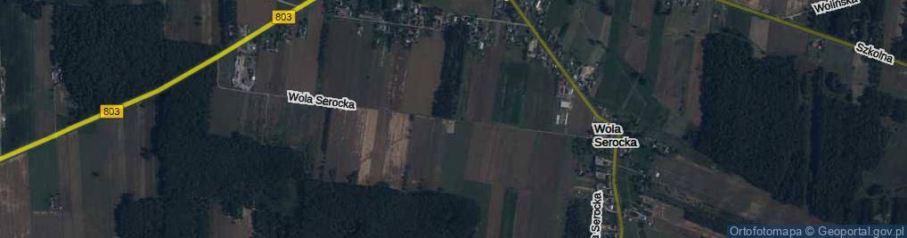Zdjęcie satelitarne Wola Serocka ul.
